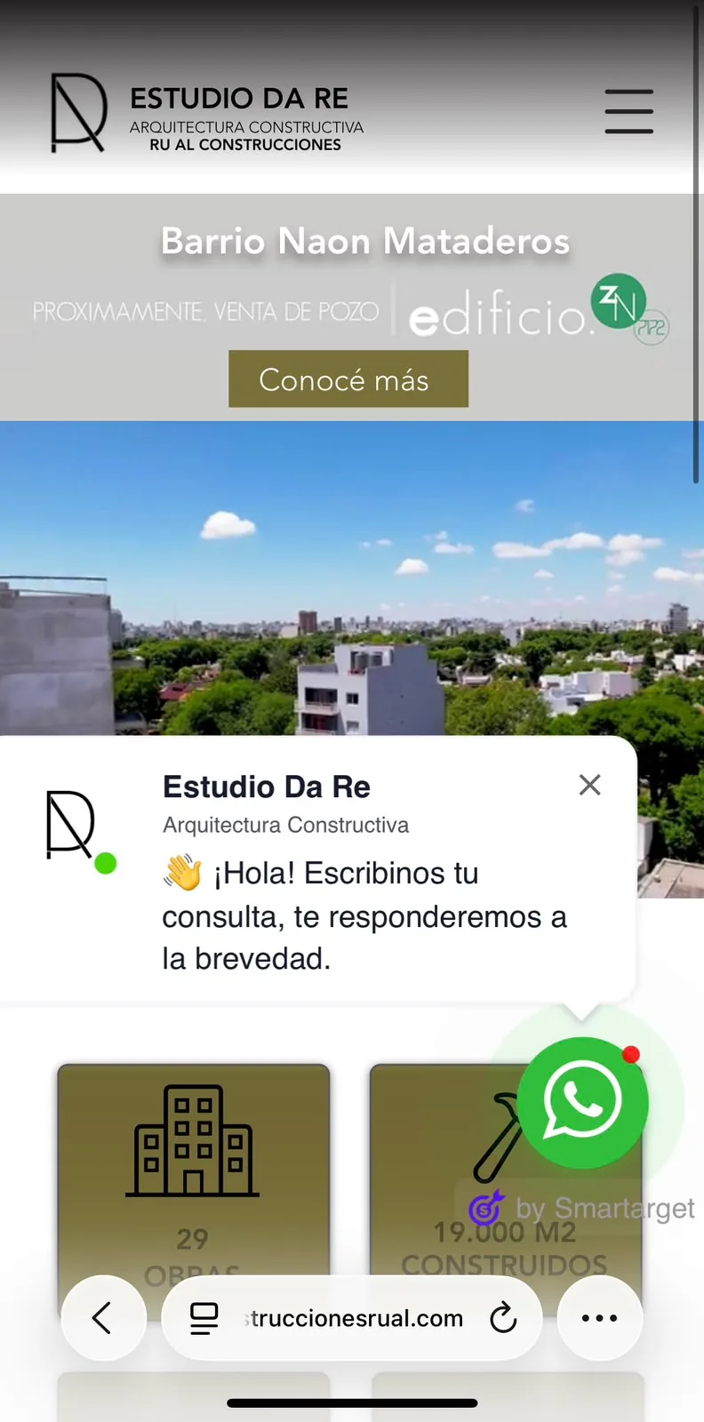Portada con el video de dron en el celular