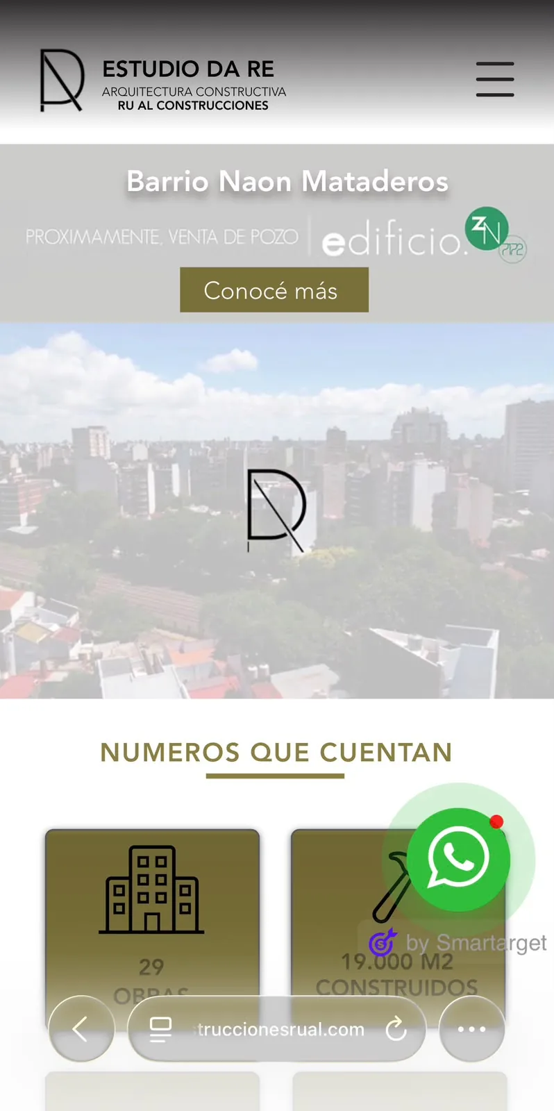 La web de RuAl en el celular