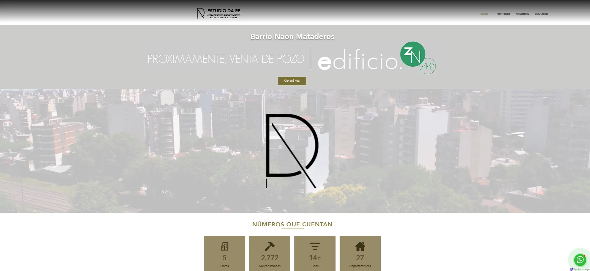 Página de inicio de la web de Construcciones RuAl