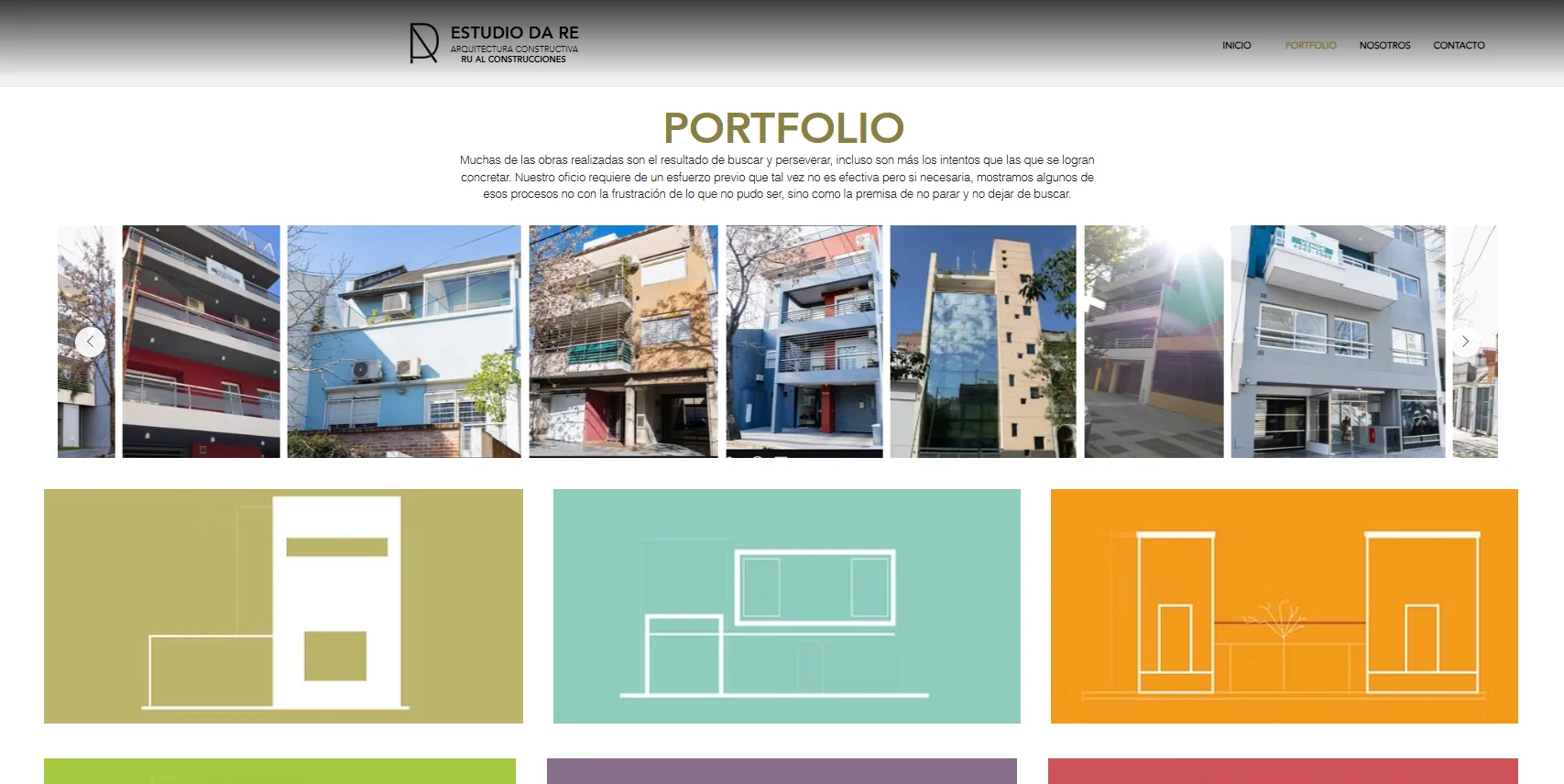 Landing de portfolio con las obras de RuAl